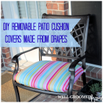 Patio Cushion Covers Made from Drapes