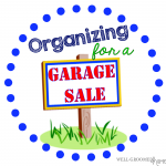 Organizing for a Garage Sale {With a Printable!}