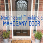 Staining and Finishing a Mahogany Door